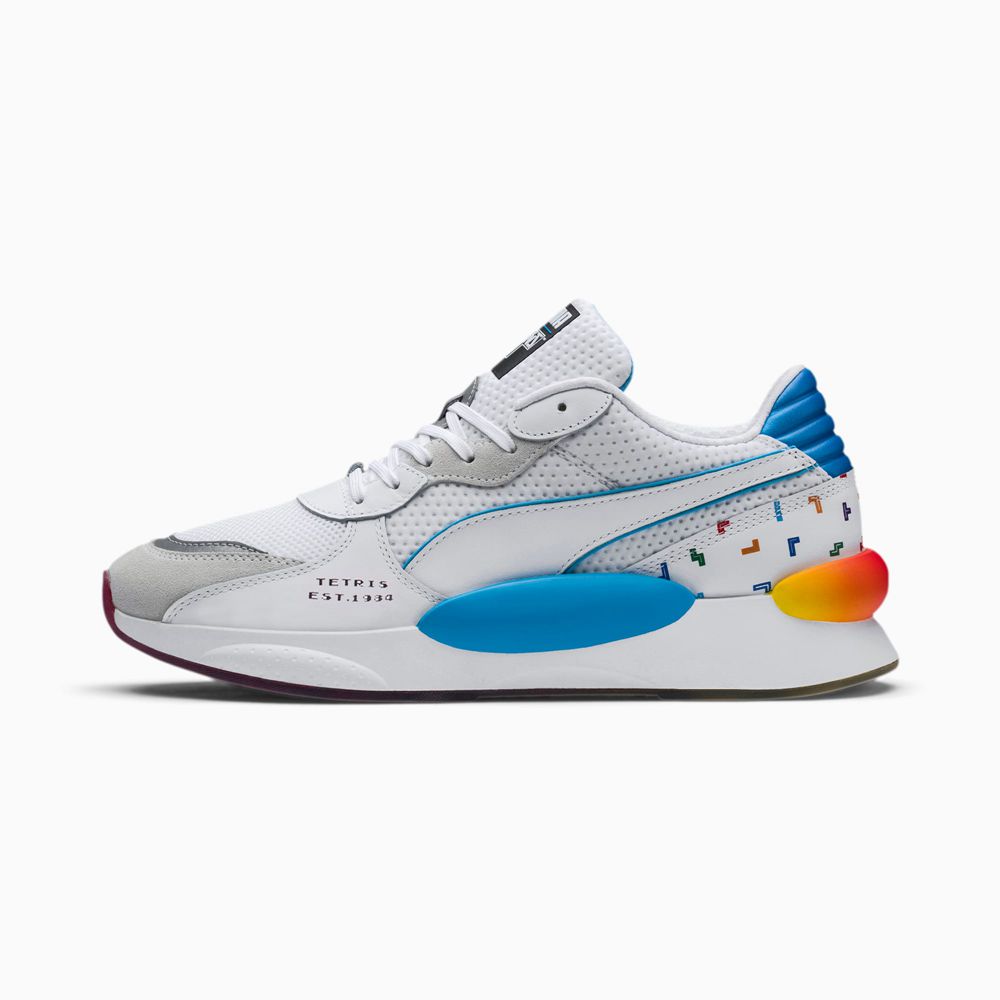 Puma x TETRIS RS 9.8 Férfi Sportcipő - Fehér/Kék ( Hungary - FJPIO2691 )